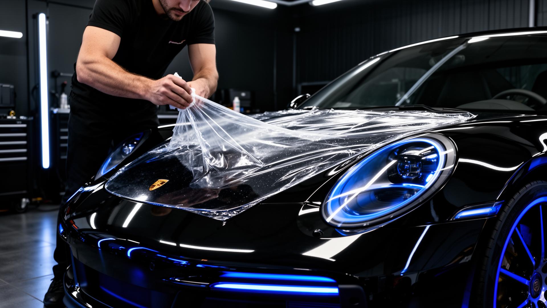 Aplicação de PPF em Porsche 911